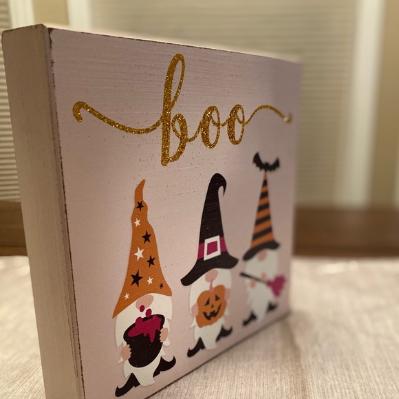 Halloween Gnome Sign, Halloween Witch Gnome Wood Sign, Halloween Gnome Decor - Picture 6 of 16